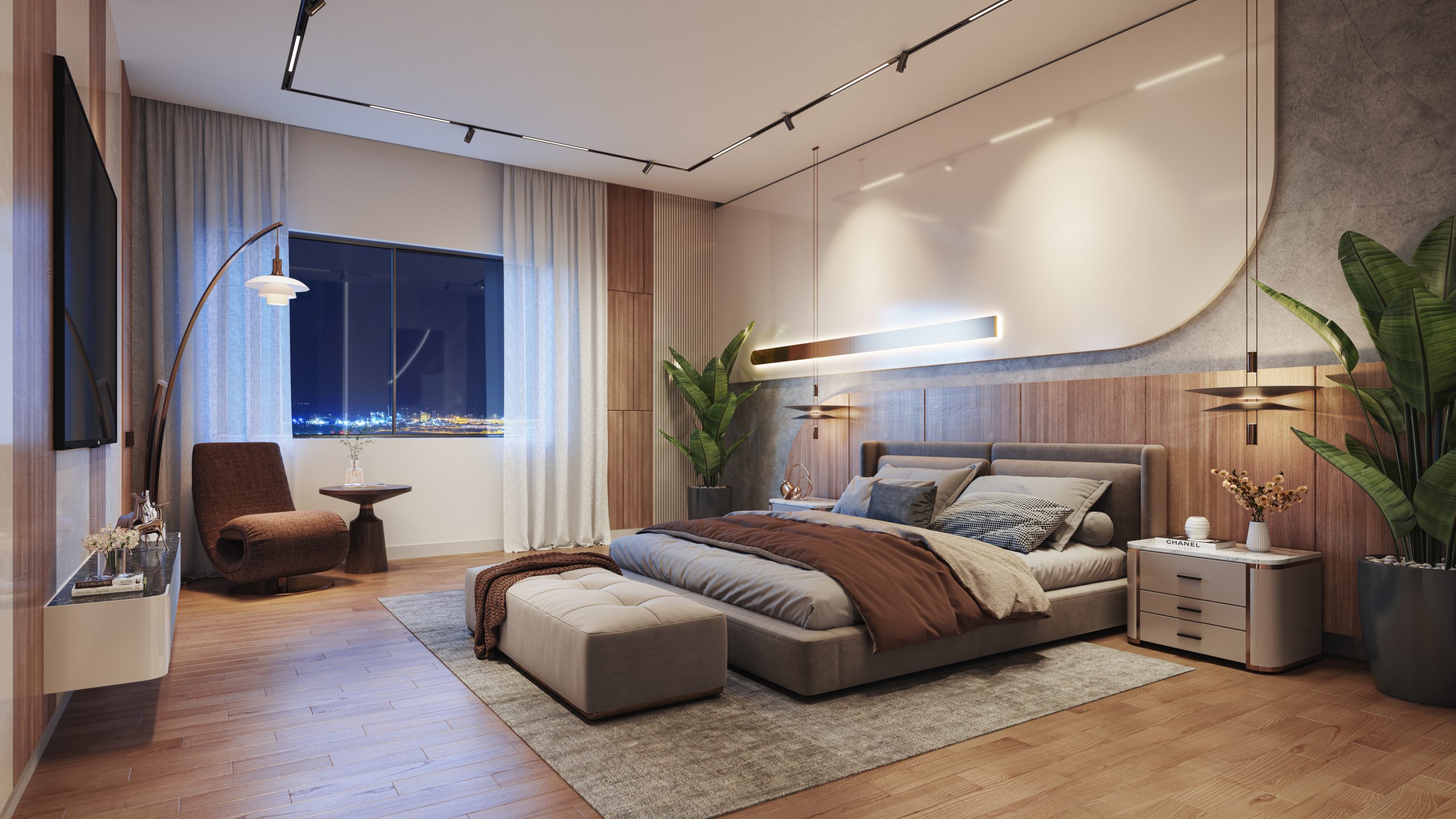 SAS Diamond Towers Bedroom Visualization made by Spacebound Labs